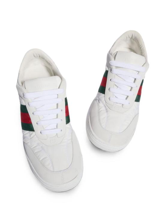 26FW 구찌 스크리너 나일론 스니커즈 A006VLFAGIV9078 Off white - GUCCI
