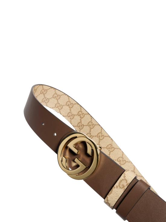 26FW 구찌 인터로킹 G 버클 리버시블 벨트 876356AAGRK9751 SAND - GUCCI