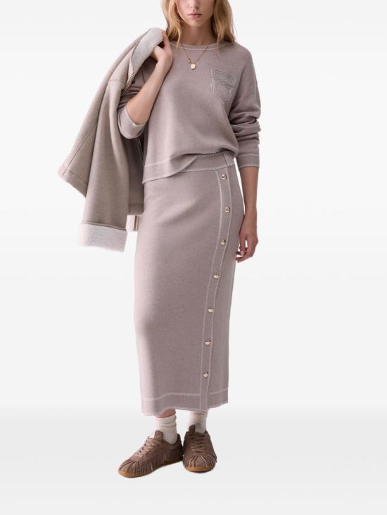 26FW 리우조 스커트 TF6179MS59LD3034 Light grey - LIU JO