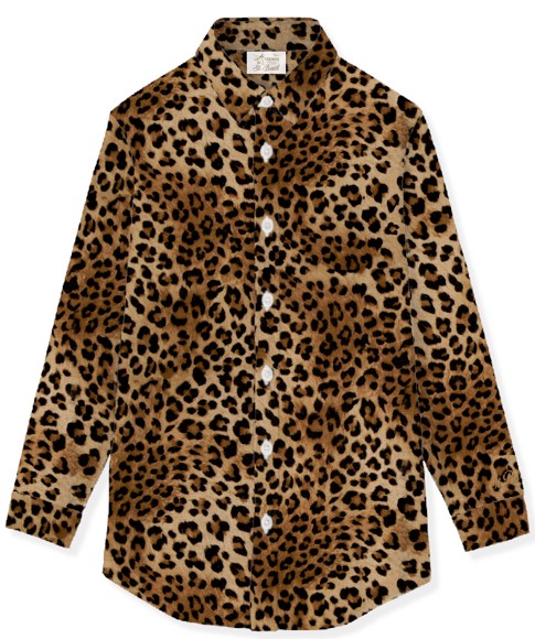26SS 세인트바쓰 셔츠 BRIGITTE00168LLEOPARD19 Brown - MC2 SAINT BARTH