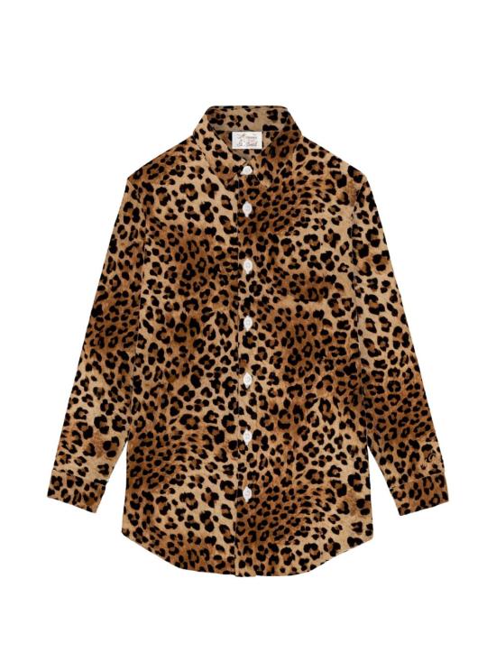 26SS 세인트바쓰 셔츠 BRIGITTE00168LLEOPARD19 Brown - MC2 SAINT BARTH