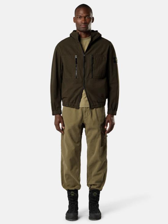 26FW 스톤 아일랜드 오가닉 코튼 립스톱 후드 오버셔츠 L2S151200011S0211V0078 COAL GREY - STONE ISLAND