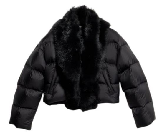 26FW 구찌 시어링 패딩 폴리에스터 재킷 A0099UZAVMJ1000 BLACK