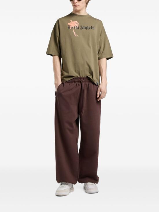 26FW 팜앤젤스 반팔 티셔츠 PAMAA03W26JR065410 OLIVE GREEN - PALM ANGELS