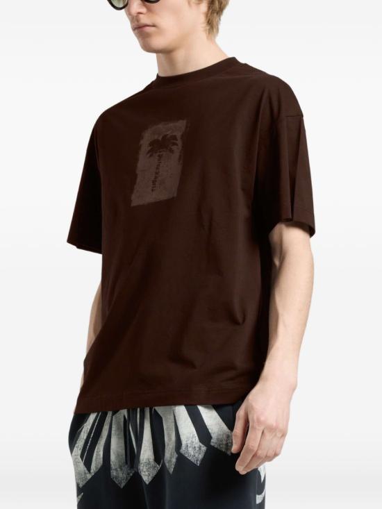 26FW 팜앤젤스 반팔 티셔츠 PAMAA01W26JR196063 BROWN - PALM ANGELS
