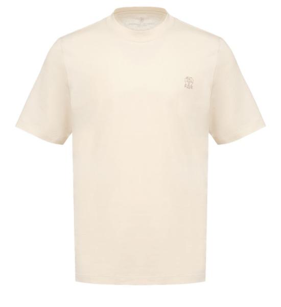 26FW 브루넬로 쿠치넬리 코튼 저지 크루넥 티셔츠 M0B138440CVD20 ENGLISH WHITE