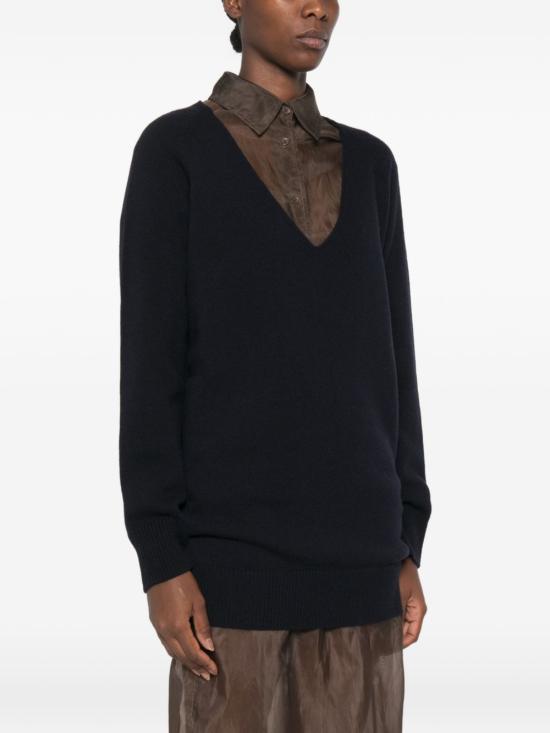 26FW MM6 메종마르지엘라 스웨터 S62HN0013M13349487 Black - MM6 MAISON MARGIELA
