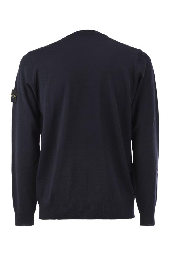 26FW 스톤 아일랜드 라이트 RWS 퓨어 울 크루넥 스웨터 L2S155100071S00C4V0020 NAVY BLUE - STONE ISLAND