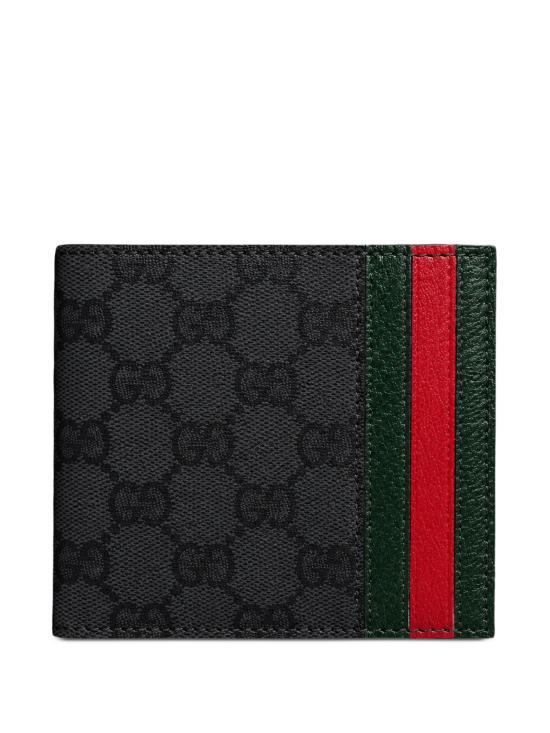 26FW 구찌 GG 캔버스 웹 카드 슬롯 반지갑 A00716FAGI81081 BALCK