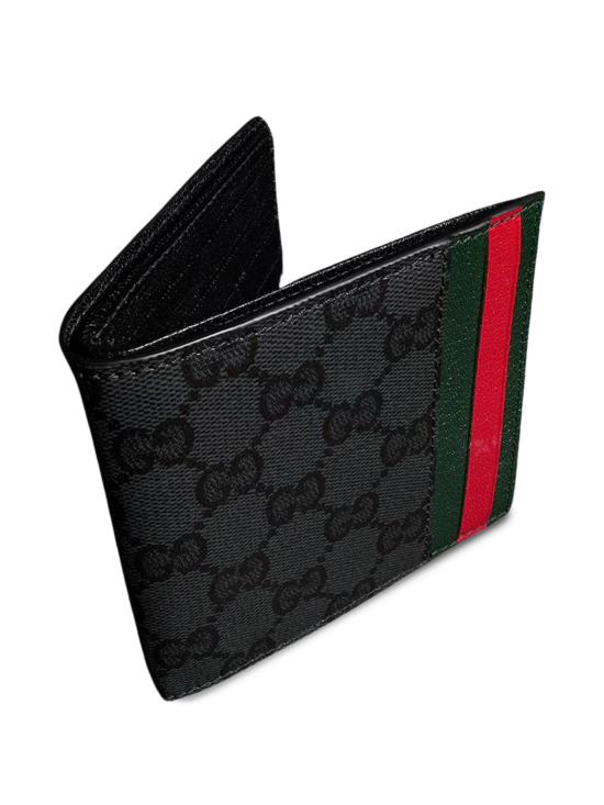 26FW 구찌 GG 캔버스 웹 카드 슬롯 반지갑 A00716FAGI81081 BALCK - GUCCI
