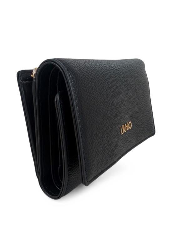 26FW 리우조 가죽소품 AF6172E1019TRIFOLD22222 Black - LIU JO