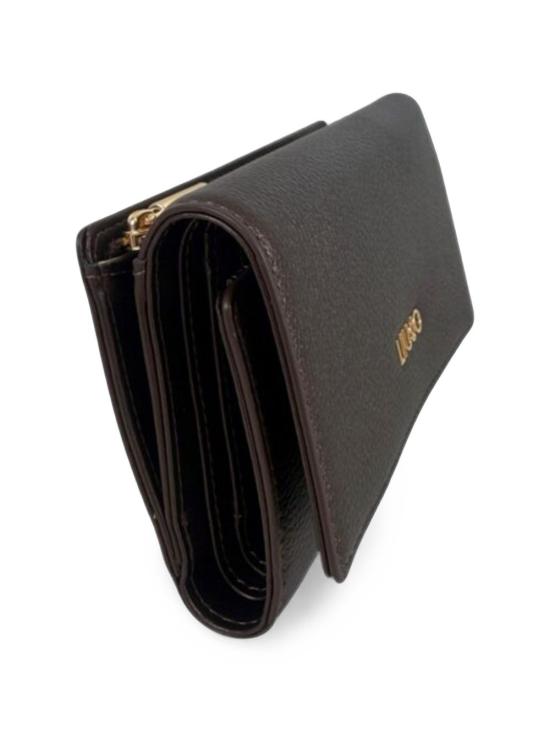 26FW 리우조 가죽소품 AF6172E1019TRIFOLDX0782 Dark brown - LIU JO