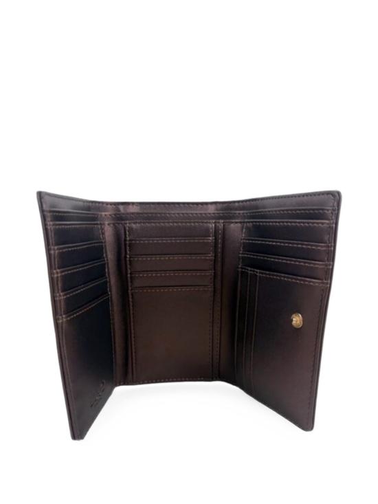 26FW 리우조 가죽소품 AF6172E1019TRIFOLDX0782 Dark brown - LIU JO