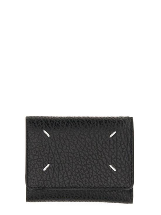 26FW 마르지엘라 지퍼 컴팩트 트라이폴드 지갑 SA3UI0010P4455T8013 Black - MAISON MARGIELA