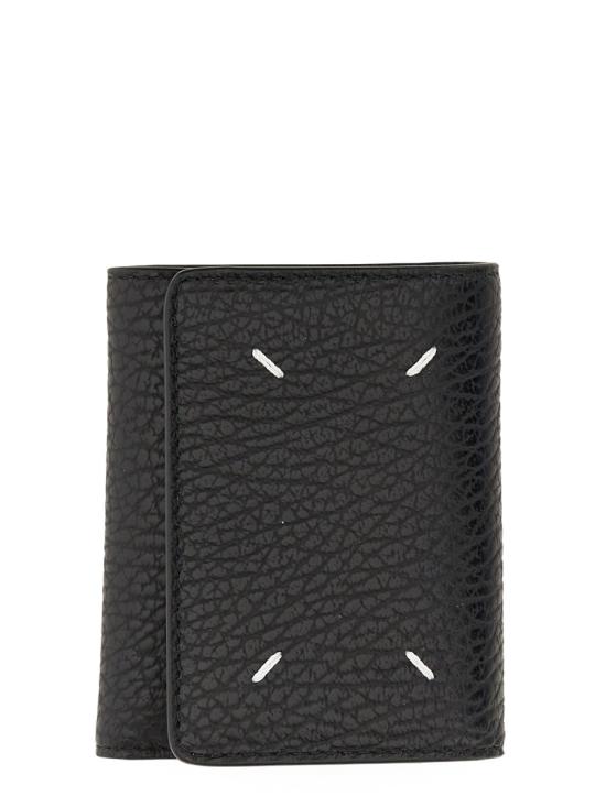 26FW 마르지엘라 지퍼 컴팩트 트라이폴드 지갑 SA3UI0010P4455T8013 Black - MAISON MARGIELA