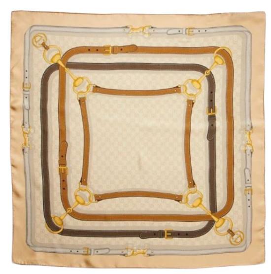 26FW 구찌 GG 자카드 울 실크 스카프 머플러 A007EA3G0019700 BEIGE - GUCCI