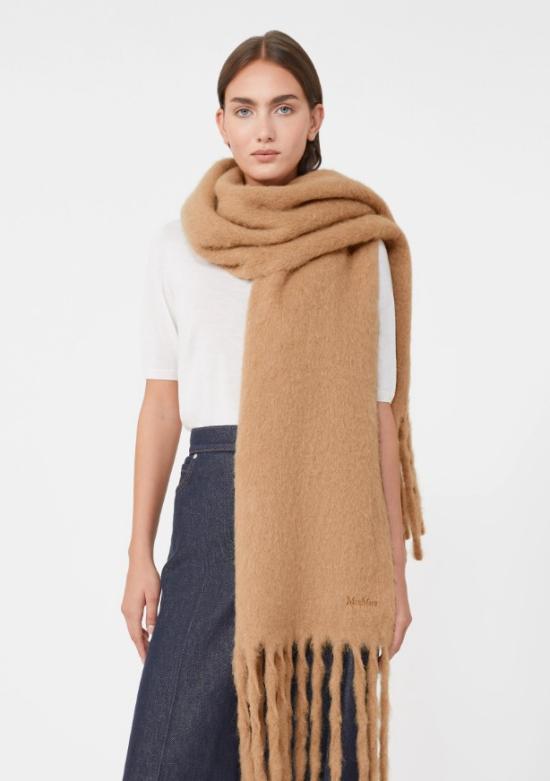 25FW 막스마라 머플러/스카프 2524546022600OSSO003 Camel - MAX MARA