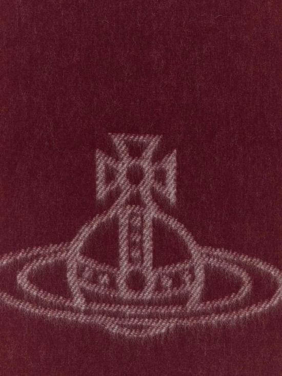 26FW 비비안웨스트우드 싱글 ORB 더블 페이스 머플러 81030006W01MKI401 BORDEAUX - VIVIENNE WESTWOOD