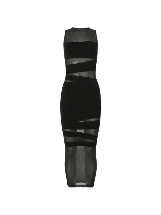 26FW 월포드 미디 원피스 572189180 BLACK