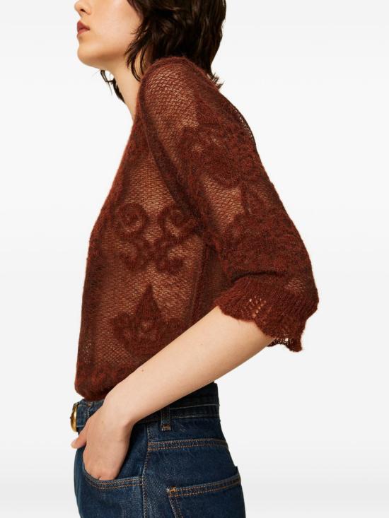 26FW 트윈셋 스웨터 262TP3341S2211206501 CHERRY WOOD - TWINSET