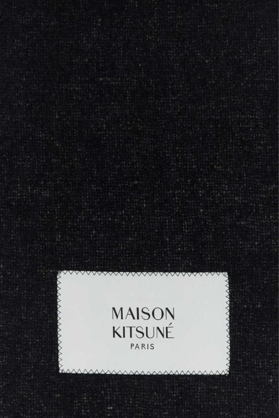 26FW 메종키츠네 베이비 알파카 스카프 LM06206WA0022 P199 Black - MAISON KITSUNE