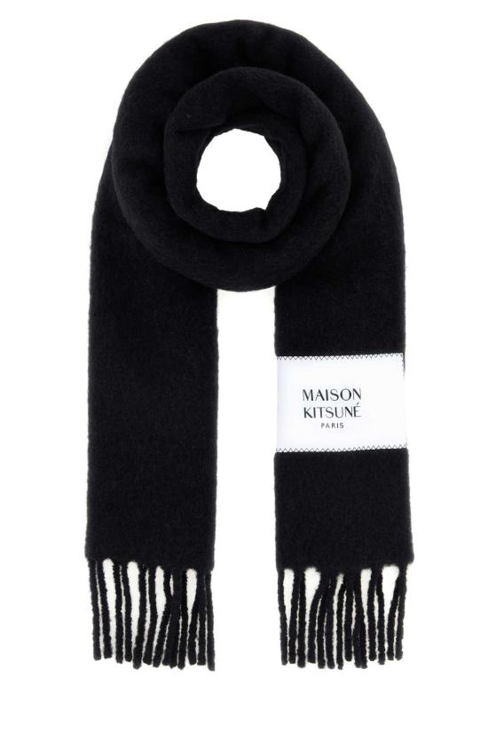 26FW 메종키츠네 베이비 알파카 스카프 LM06206WA0022 P199 Black