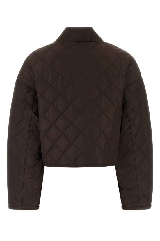 26FW 프라다 라이트 리나일론 크롭 블루종 자켓 29X166SAGO1WQ9 F0AEZ Brown - PRADA