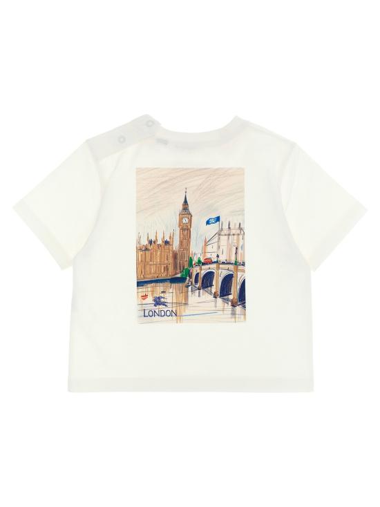  버버리 탑 LD8128138CHALKWHITE CREAM - BURBERRY