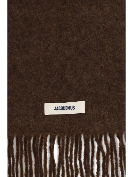 26FW 자크뮈스 프린지 울 스카프 ACU00572BOT4032 850 BROWN - JACQUEMUS