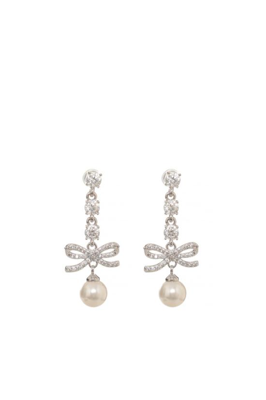 26FW 셀프 포트레이트 주얼리 AW26600ESLBOW CRYSTAL CHARMSILVER