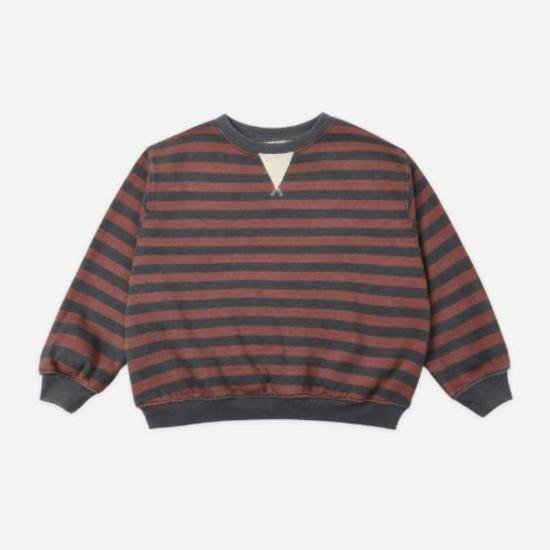  [키즈] 라일리 앤 크루 탑 Rylee + Cru 키즈 오버사이즈 크루 멀베리 스트라이프  미드나잇