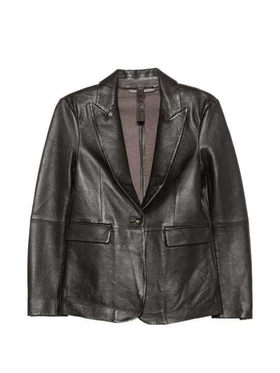 26FW 더 재키 레더스 가죽 자켓 KIAR NABO 06 DARK BROWN