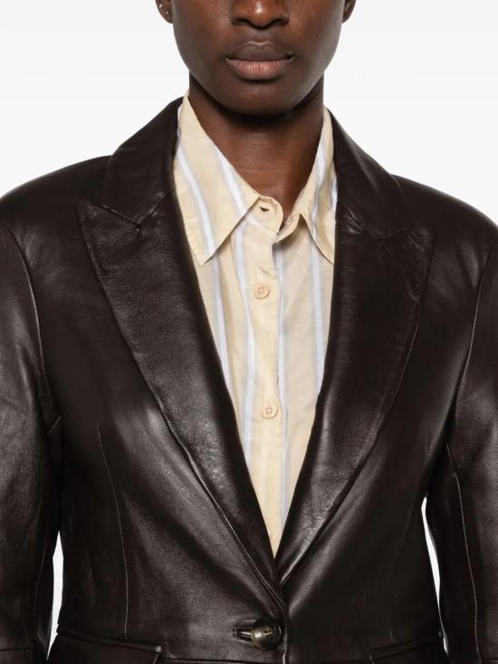 26FW 더 재키 레더스 가죽 자켓 KIAR NABO 06 DARK BROWN - THE JACKIE LEATHERS