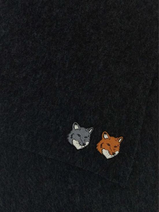 26FW 메종키츠네 머플러/스카프 MRUAT04WB0060 P190 ANTHRACITE - MAISON KITSUNE