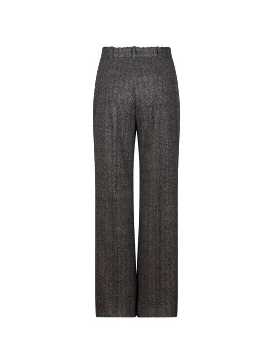 26FW 막스마라 스튜디오 스트레이트 팬츠 2626786012600 001 WHITE BLACK - MAX MARA STUDIO