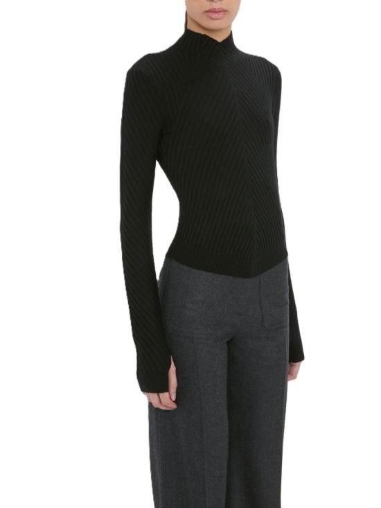 26FW 빅토리아 베컴 긴팔 티셔츠 1425KTP006804A1 Black - VICTORIA BECKHAM