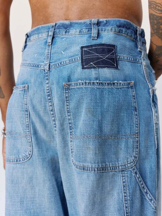  마르지엘라 데님 팬츠 메종  코튼 와이드 레그 진 - MAISON MARGIELA