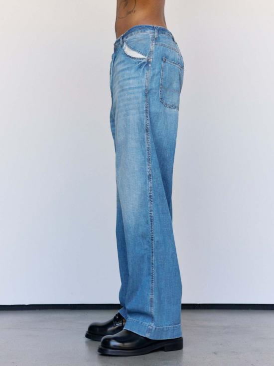  마르지엘라 데님 팬츠 메종  코튼 와이드 레그 진 - MAISON MARGIELA