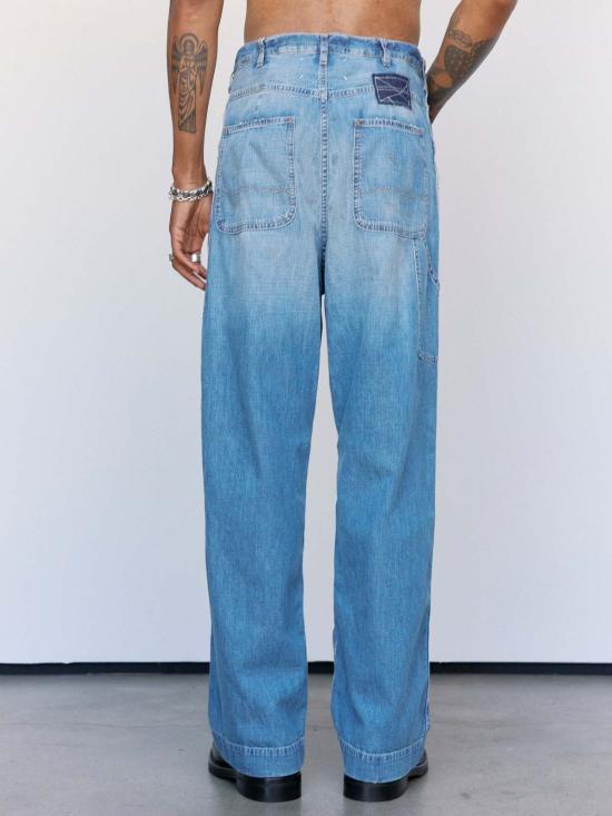  마르지엘라 데님 팬츠 메종  코튼 와이드 레그 진 - MAISON MARGIELA
