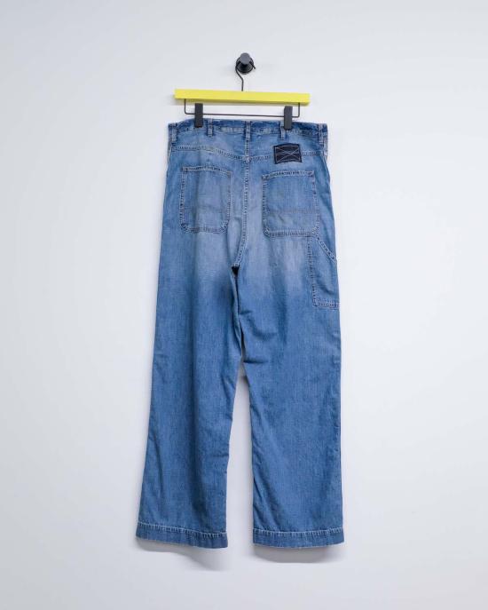  마르지엘라 데님 팬츠 메종  코튼 와이드 레그 진 - MAISON MARGIELA