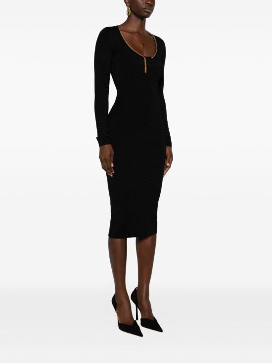 26FW 엘리자베타프랜치 미디 원피스 AM30S67E2 110 NERO - ELISABETTA FRANCHI