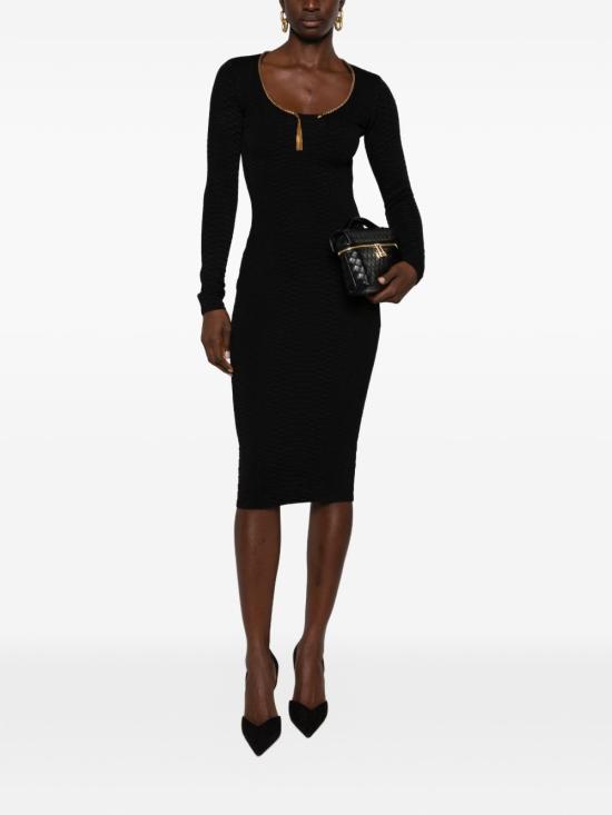 26FW 엘리자베타프랜치 미디 원피스 AM30S67E2 110 NERO - ELISABETTA FRANCHI