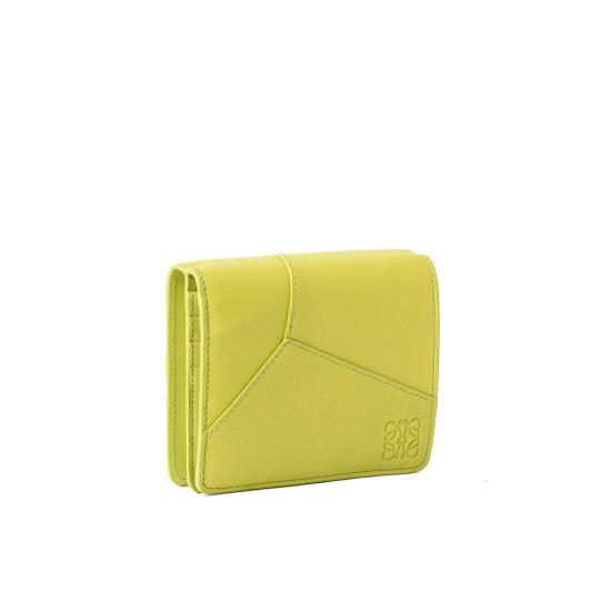  로에베 지갑 퍼즐 엣지 컴팩트 지퍼  아니스 그린 - LOEWE
