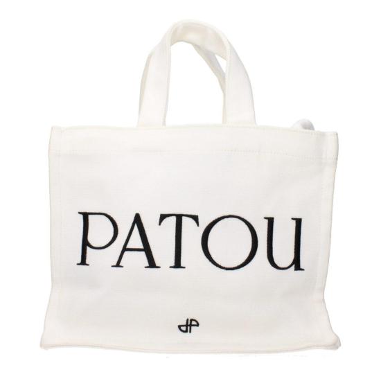  파투 가방 패브릭 핸드백 화이트 - PATOU