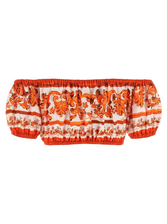  돌체앤가바나 블라우스 LDF755RTGDDRLS9000 ORANGE - DOLCE & GABBANA