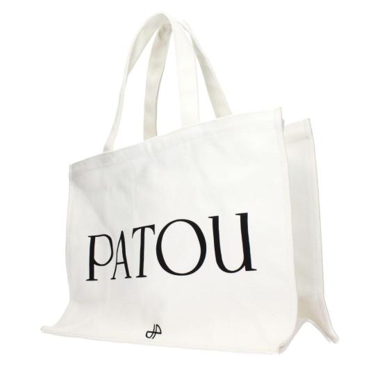  파투 가방 패브릭 핸드백 화이트 - PATOU