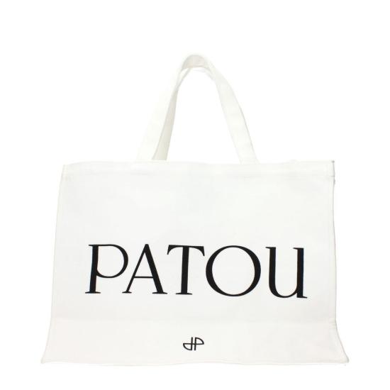  파투 가방 패브릭 핸드백 화이트 - PATOU