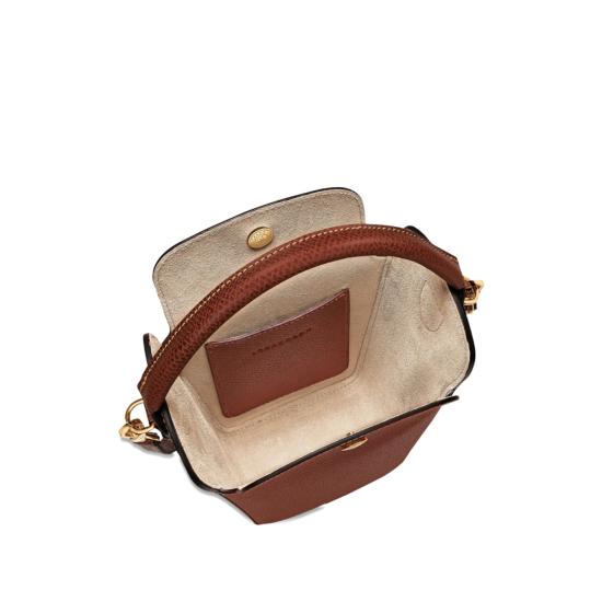  롱샴 가방 미니 토트백 (탈착식 스트랩 포함) 브라운 - LONGCHAMP