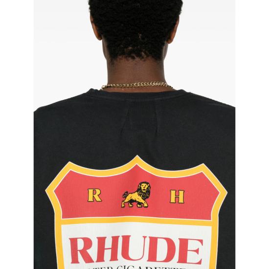  루드 탑 티셔츠 블랙 - RHUDE