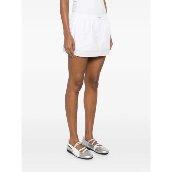  알렉산더 왕 숏 스커트 코튼 미니 스커트 화이트 - ALEXANDER WANG